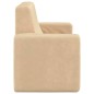 vidaXL Sofá para niños de 2 plazas de felpa suave color crema vidaXL Sofá para niños de 2 plazas de felpa suave color crema