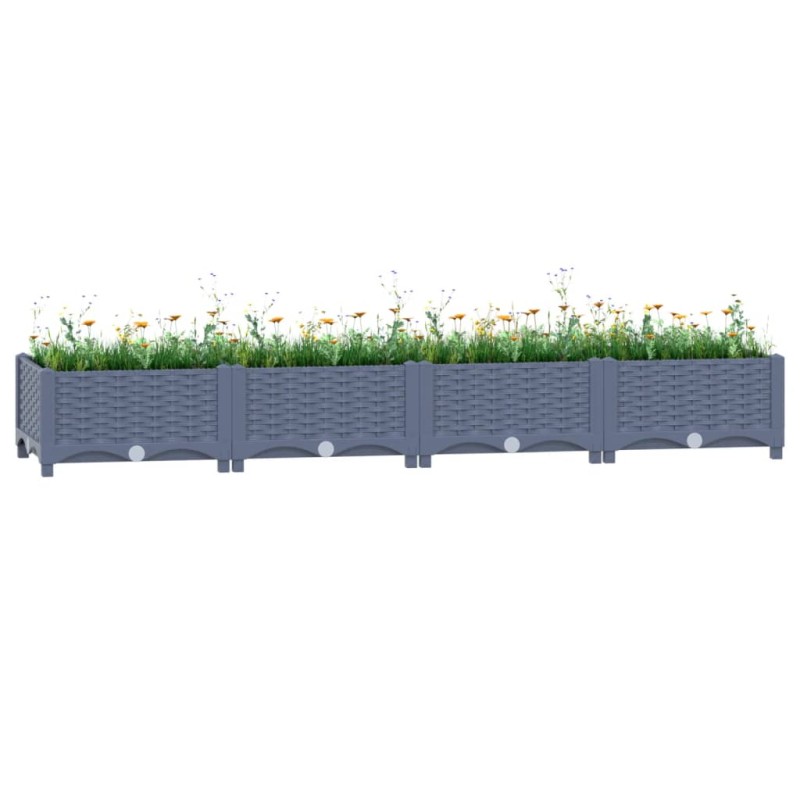 vidaXL Arriate polipropileno 160x40x23 cm vidaXL Arriate polipropileno 160x40x23 cm