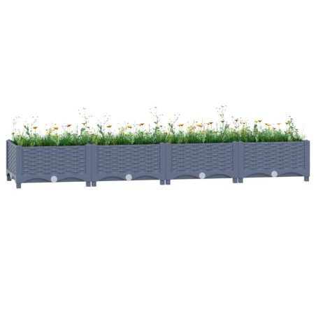 vidaXL Arriate polipropileno 160x40x23 cm