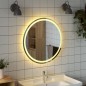 vidaXL Espejo de baño LED redondo 70 cm vidaXL Espejo de baño LED redondo 70 cm