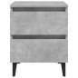 vidaXL Mesitas de noche 2 uds contrachapada gris hormigón 40x35x50 cm vidaXL Mesitas de noche 2 uds contrachapada gris hormigón 40x35x50 cm
