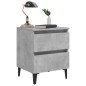 vidaXL Mesitas de noche 2 uds contrachapada gris hormigón 40x35x50 cm vidaXL Mesitas de noche 2 uds contrachapada gris hormigón 40x35x50 cm
