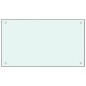 vidaXL Protección salpicaduras cocina vidrio templado blanco 70x40 cm