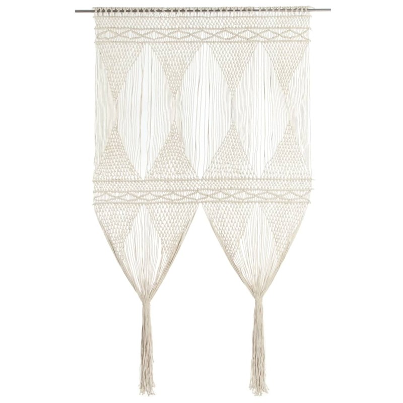 vidaXL Cortina de macramé algodón 140x240 cm vidaXL Cortina de macramé algodón 140x240 cm
