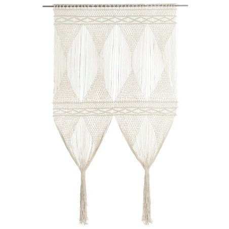 vidaXL Cortina de macramé algodón 140x240 cm