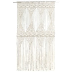 vidaXL Cortina de macramé algodón 140x240 cm