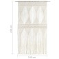 vidaXL Cortina de macramé algodón 140x240 cm vidaXL Cortina de macramé algodón 140x240 cm