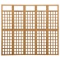 vidaXL Biombo/Enrejado de 5 paneles madera maciza abeto 201,5x180 cm vidaXL Biombo/Enrejado de 5 paneles madera maciza abeto 201,5x180 cm