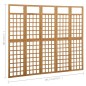 vidaXL Biombo/Enrejado de 5 paneles madera maciza abeto 201,5x180 cm vidaXL Biombo/Enrejado de 5 paneles madera maciza abeto 201,5x180 cm