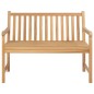 vidaXL Banco de jardín de madera maciza de teca 114 cm vidaXL Banco de jardín de madera maciza de teca 114 cm