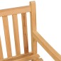 vidaXL Banco de jardín de madera maciza de teca 114 cm vidaXL Banco de jardín de madera maciza de teca 114 cm
