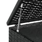 vidaXL Baúl de cojines para jardín de ratán PE negro 100x97,5x104 cm vidaXL Baúl de cojines para jardín de ratán PE negro 100x97,5x104 cm