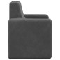 vidaXL Sofá para niños felpa suave gris antracita vidaXL Sofá para niños felpa suave gris antracita
