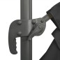 vidaXL Sombrilla voladiza con LEDs negrao 400x300 cm vidaXL Sombrilla voladiza con LEDs negrao 400x300 cm