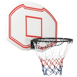 vidaXL Tablero de baloncesto polietileno blanco 90x60x2 cm