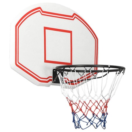 vidaXL Tablero de baloncesto polietileno blanco 90x60x2 cm