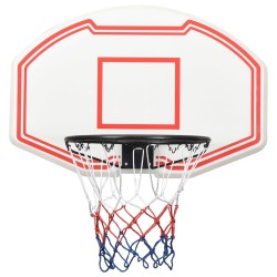 vidaXL Tablero de baloncesto polietileno blanco 90x60x2 cm