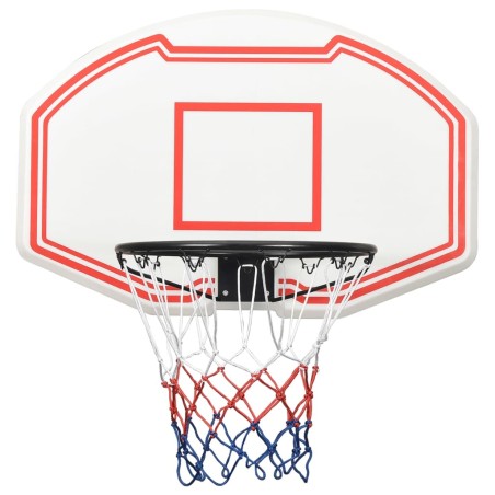 vidaXL Tablero de baloncesto polietileno blanco 90x60x2 cm