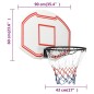 vidaXL Tablero de baloncesto polietileno blanco 90x60x2 cm vidaXL Tablero de baloncesto polietileno blanco 90x60x2 cm