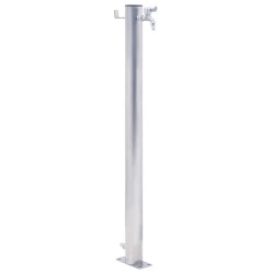 vidaXL Fuente de agua para jardín acero inoxidable redonda 40 cm