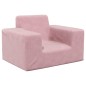 vidaXL Sofá para niños felpa suave rosa vidaXL Sofá para niños felpa suave rosa