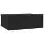 vidaXL Mesita de noche flotante madera contrachapada negro 40x30x15cm vidaXL Mesita de noche flotante madera contrachapada negro 40x30x15cm