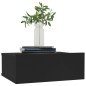 vidaXL Mesita de noche flotante madera contrachapada negro 40x30x15cm vidaXL Mesita de noche flotante madera contrachapada negro 40x30x15cm