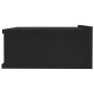 vidaXL Mesita de noche flotante madera contrachapada negro 40x30x15cm vidaXL Mesita de noche flotante madera contrachapada negro 40x30x15cm