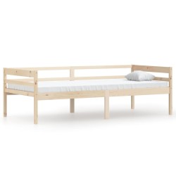 vidaXL Estructura de cama de madera maciza de pino 90x200 cm