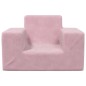 vidaXL Sofá para niños felpa suave rosa vidaXL Sofá para niños felpa suave rosa
