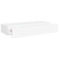 vidaXL Estante con cajón de pared MDF blanco 60x23,5x10 cm vidaXL Estante con cajón de pared MDF blanco 60x23,5x10 cm