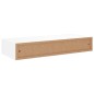 vidaXL Estante con cajón de pared MDF blanco 60x23,5x10 cm vidaXL Estante con cajón de pared MDF blanco 60x23,5x10 cm