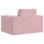 vidaXL Sofá para niños felpa suave rosa vidaXL Sofá para niños felpa suave rosa