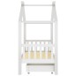 vidaXL Estructura cama niños con cajón madera pino blanco 80x160 cm vidaXL Estructura cama niños con cajón madera pino blanco 80x160 cm