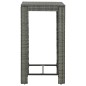 vidaXL Mesa alta para jardín ratán sintético gris 60,5x60,5x110,5 cm vidaXL Mesa alta para jardín ratán sintético gris 60,5x60,5x110,5 cm