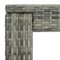 vidaXL Mesa alta para jardín ratán sintético gris 60,5x60,5x110,5 cm vidaXL Mesa alta para jardín ratán sintético gris 60,5x60,5x110,5 cm