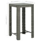 vidaXL Mesa alta para jardín ratán sintético gris 60,5x60,5x110,5 cm vidaXL Mesa alta para jardín ratán sintético gris 60,5x60,5x110,5 cm