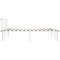 vidaXL Estructura de cama de metal blanco 140x200 cm vidaXL Estructura de cama de metal blanco 140x200 cm