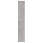 vidaXL Armario baño madera contrachapada gris hormigón 30x30x183,5 cm vidaXL Armario baño madera contrachapada gris hormigón 30x30x183,5 cm