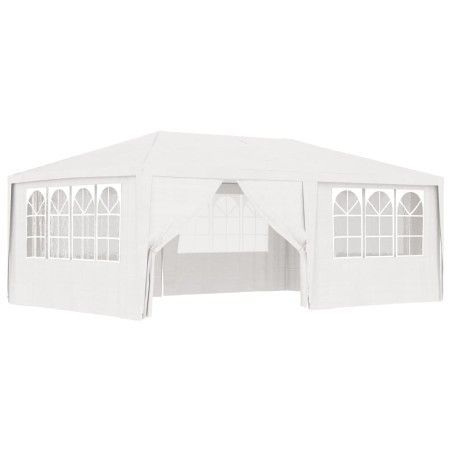 vidaXL Carpa profesional para fiestas con paredes blanco 90 g/m² 4x6 m