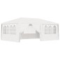 vidaXL Carpa profesional para fiestas con paredes blanco 90 g/m² 4x6 m vidaXL Carpa profesional para fiestas con paredes blanco 90 g/m² 4x6 m