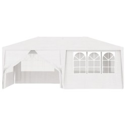 vidaXL Carpa profesional para fiestas con paredes blanco 90 g/m² 4x6 m