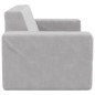 vidaXL Sofá para niños de 2 plazas felpa suave gris claro vidaXL Sofá para niños de 2 plazas felpa suave gris claro