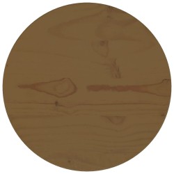 vidaXL Superficie de mesa madera maciza de pino marrón Ø30x2,5 cm