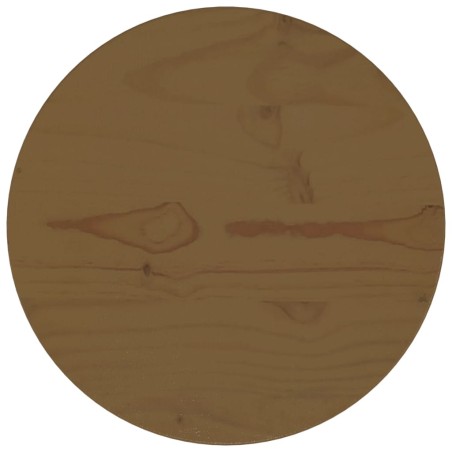 vidaXL Superficie de mesa madera maciza de pino marrón Ø30x2,5 cm