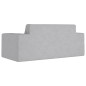 vidaXL Sofá para niños de 2 plazas felpa suave gris claro vidaXL Sofá para niños de 2 plazas felpa suave gris claro
