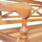 vidaXL Banco Batavia madera de caoba marrón claro 123 cm
