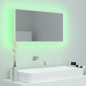vidaXL Espejo de baño LED acrílico blanco 80x8,5x37 cm vidaXL Espejo de baño LED acrílico blanco 80x8,5x37 cm