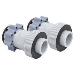 vidaXL Adaptadores para manguera de piscina tipo B 2 unidades