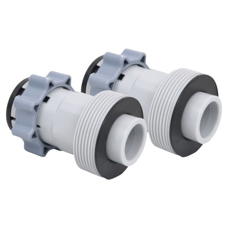 vidaXL Adaptadores para manguera de piscina tipo B 2 unidades